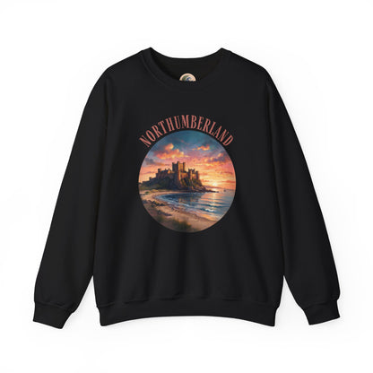 Northumberland Castle Sweatshirt — Scenic Sunset Crewneck