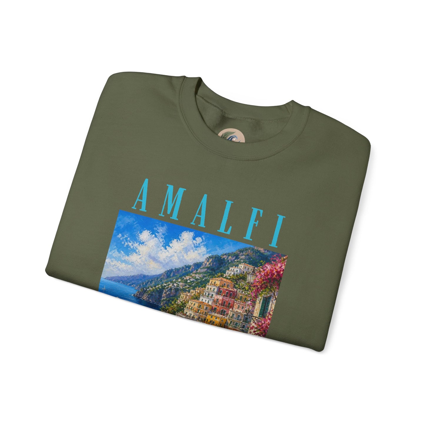 Amalfi Coast Scenic Crewneck Sweatshirt