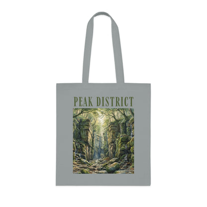 Peak District Cotton Tote Bag — Scenic Luds Church Forest Walk Canvas Shopper