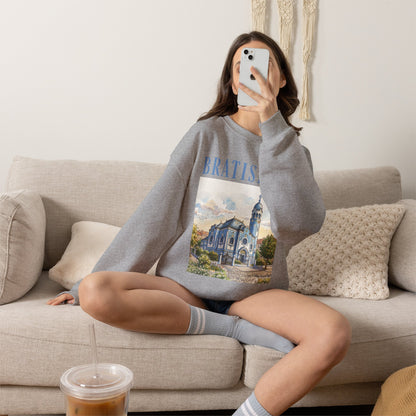 Bratislava Scenic Crewneck Sweatshirt – Vintage Cityscape Graphic