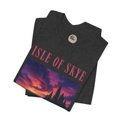 Isle of Skye Scenic Tee — Sunset Landscape Graphic T-Shirt