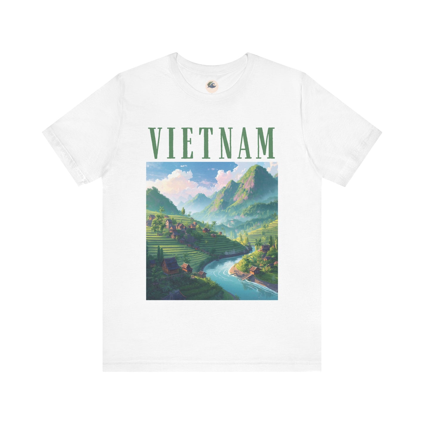 Vietnam Scenic Tee — Vintage Mountain River Travel T-Shirt