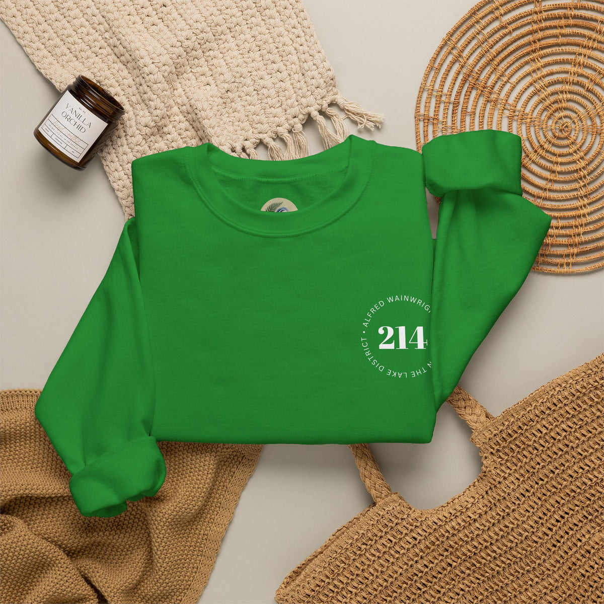 214 Wainwrights Minimalist Crewneck Sweatshirt — Small Chest Logo