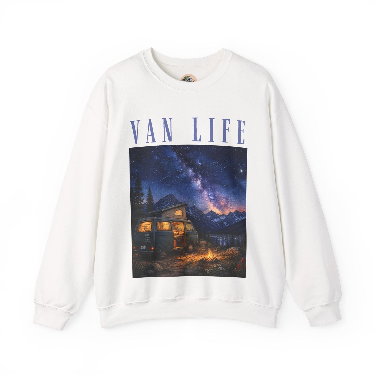 Van Life Sweatshirt – Cozy Camper Night Sky Crewneck