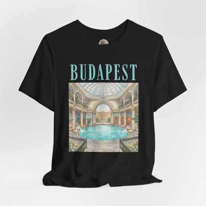 Budapest Thermal Baths Graphic Tee — Vintage Spa Travel T-Shirt