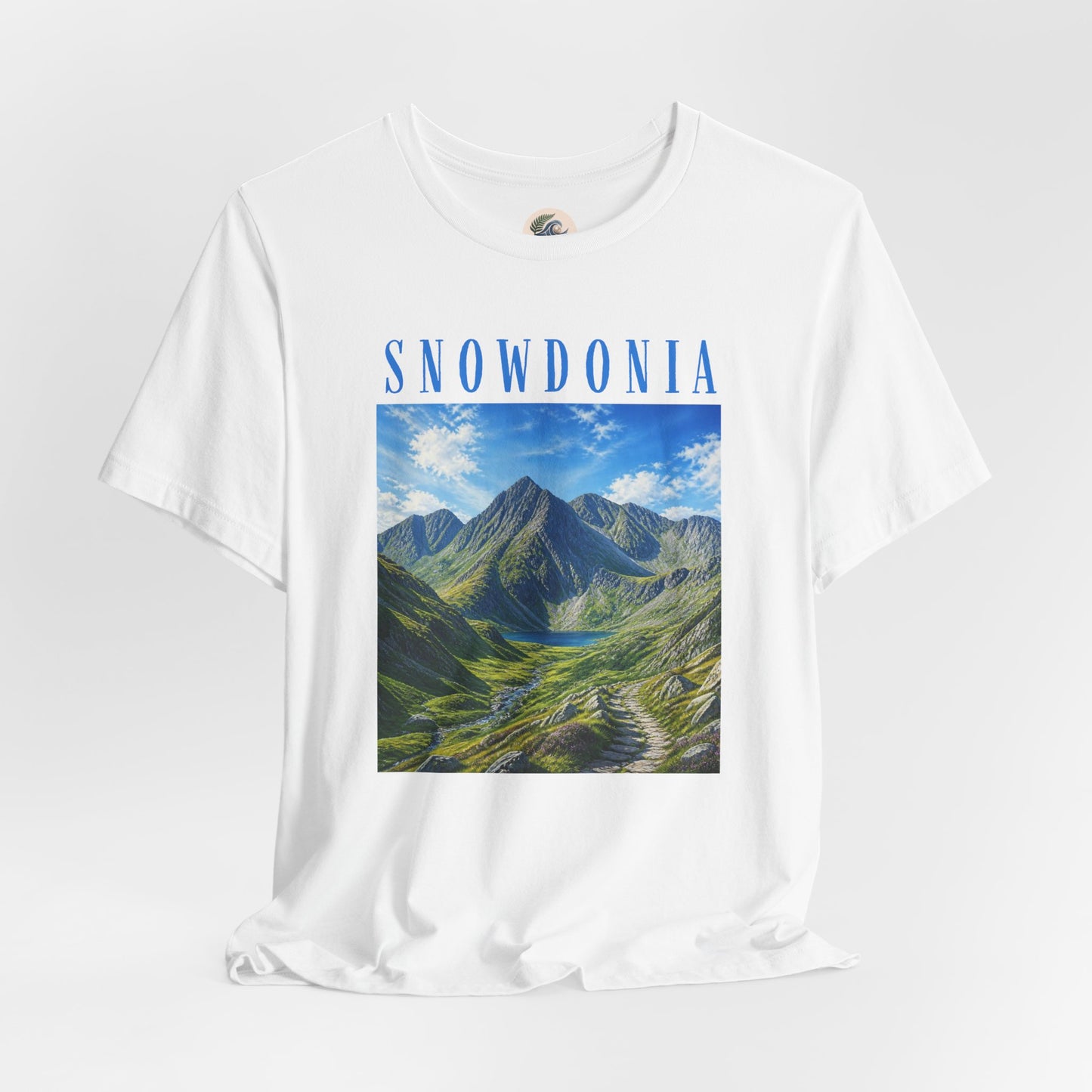 Glyderau Landscape T‑Shirt – Scenic 'SNOWDONIA' Mountain Graphic Tee