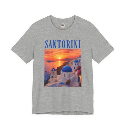 Santorini Sunset Tee — Greek Island Travel T‑Shirt