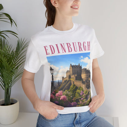 Edinburgh Castle Photo Tee – Vintage Travel T‑Shirt
