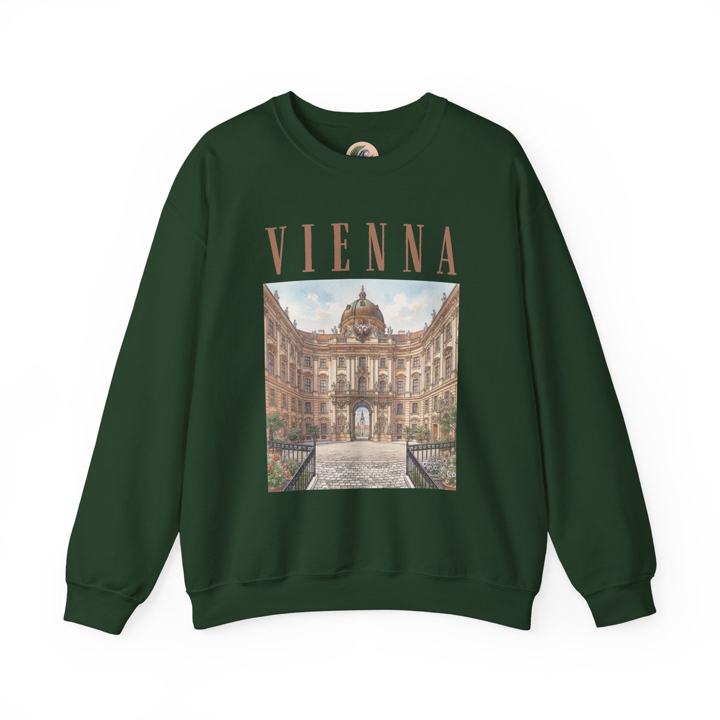 Vienna Palace Crewneck Sweatshirt — Vintage Vienna Travel Sweatshirt