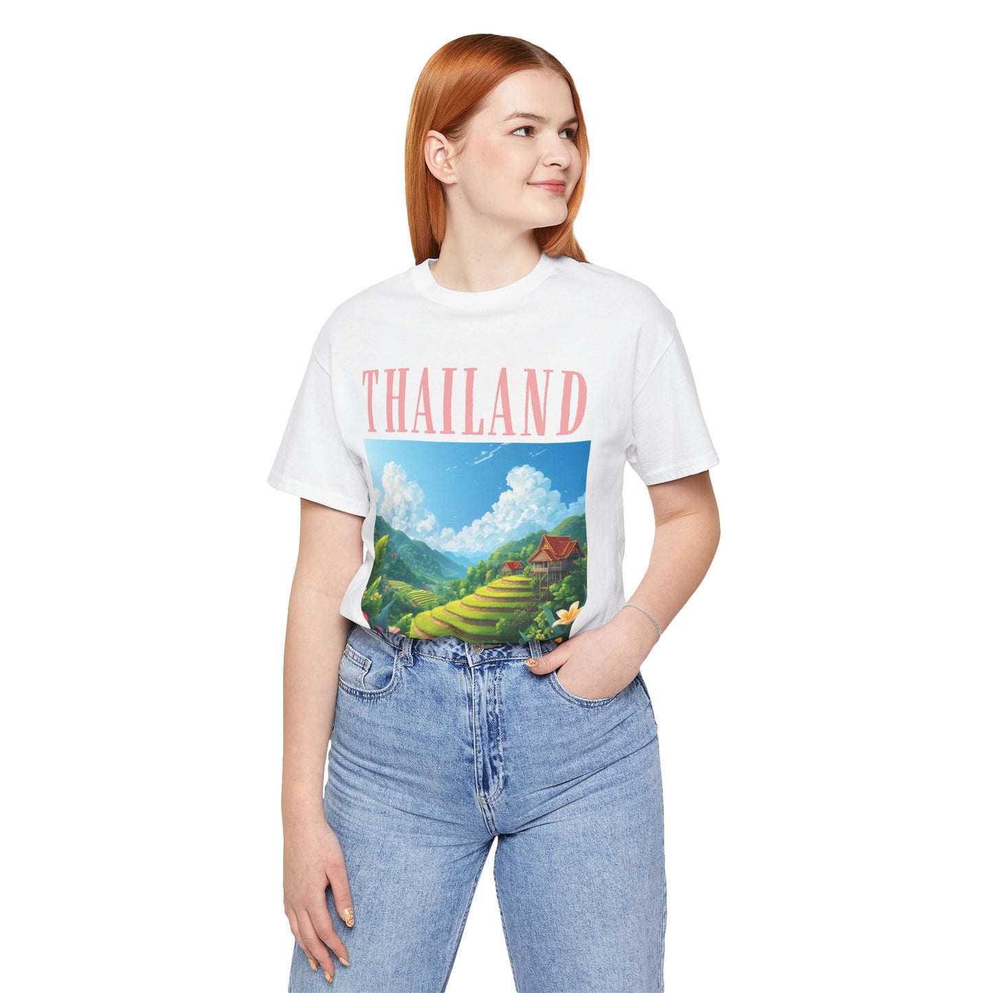 Thailand Scenic Tee — Tropical Rice Terrace Graphic T-Shirt