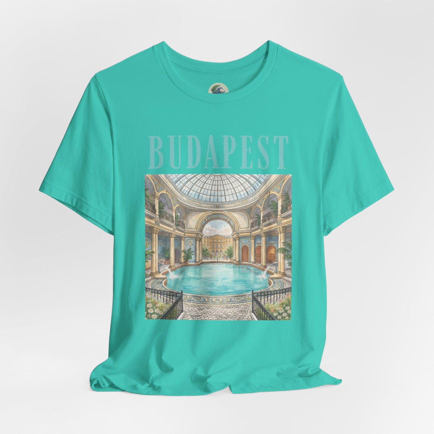 Budapest Thermal Baths Graphic Tee — Vintage Spa Travel T-Shirt