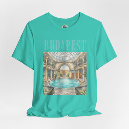 Budapest Thermal Baths Graphic Tee — Vintage Spa Travel T-Shirt