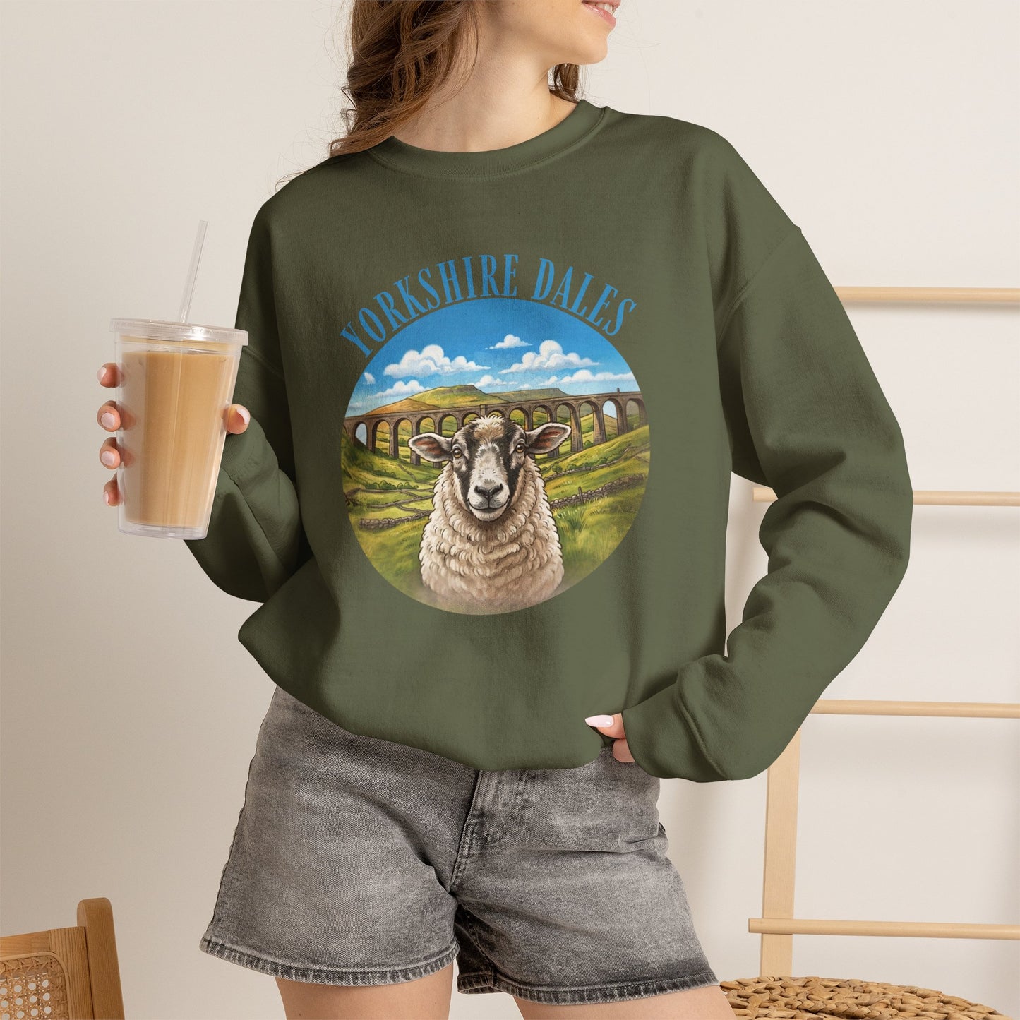 Yorkshire Dales Sheep Crewneck Sweatshirt