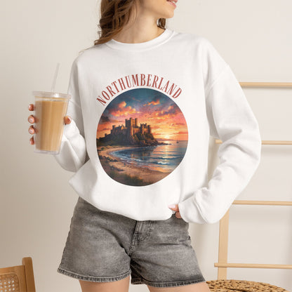 Northumberland Castle Sweatshirt — Scenic Sunset Crewneck