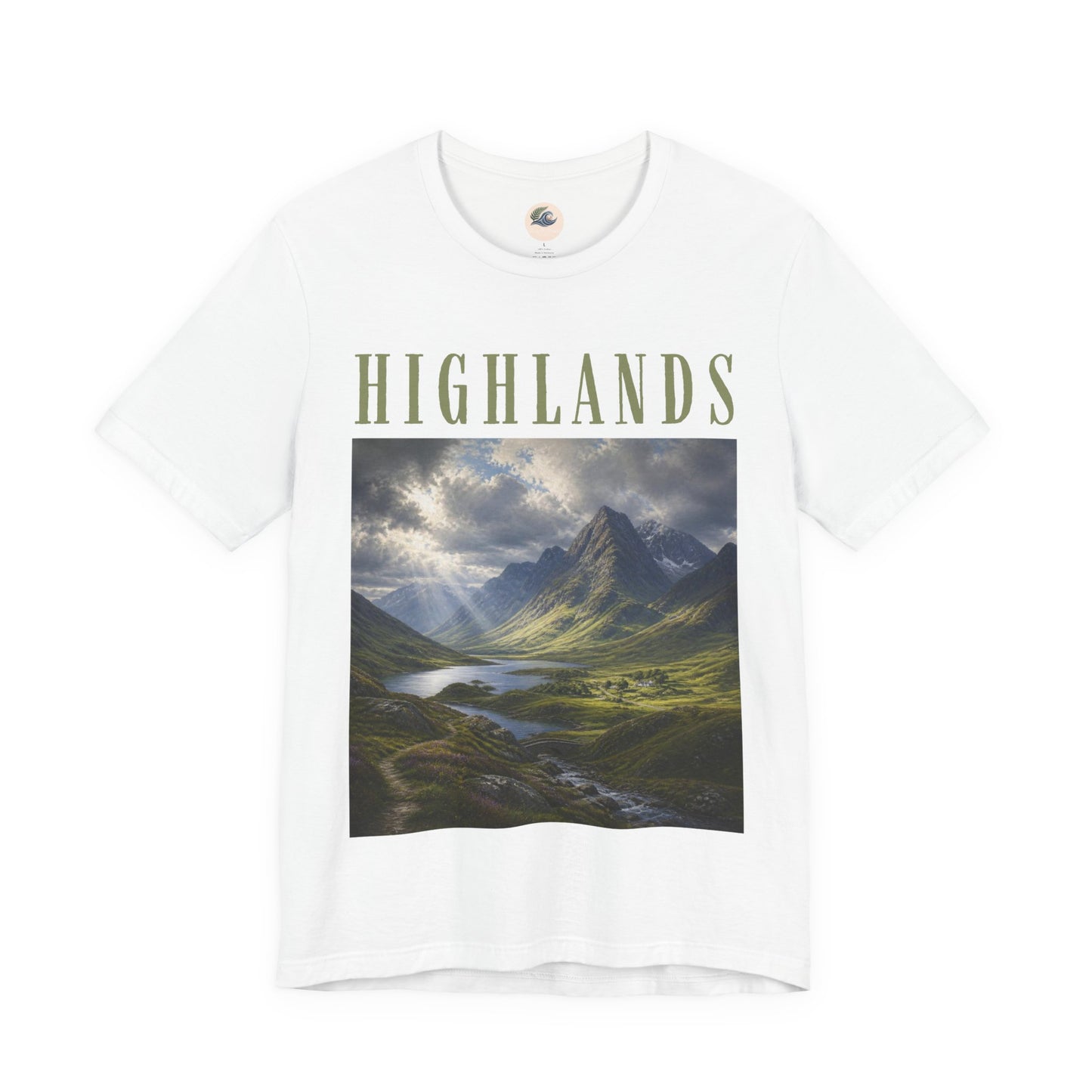 Highlands Scenic Tee — Vintage Mountain Landscape T-Shirt