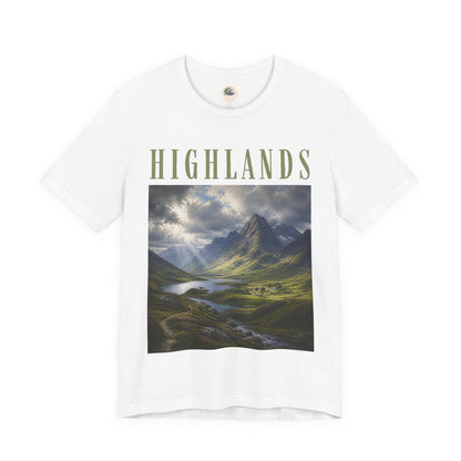 Highlands Scenic Tee — Vintage Mountain Landscape T-Shirt