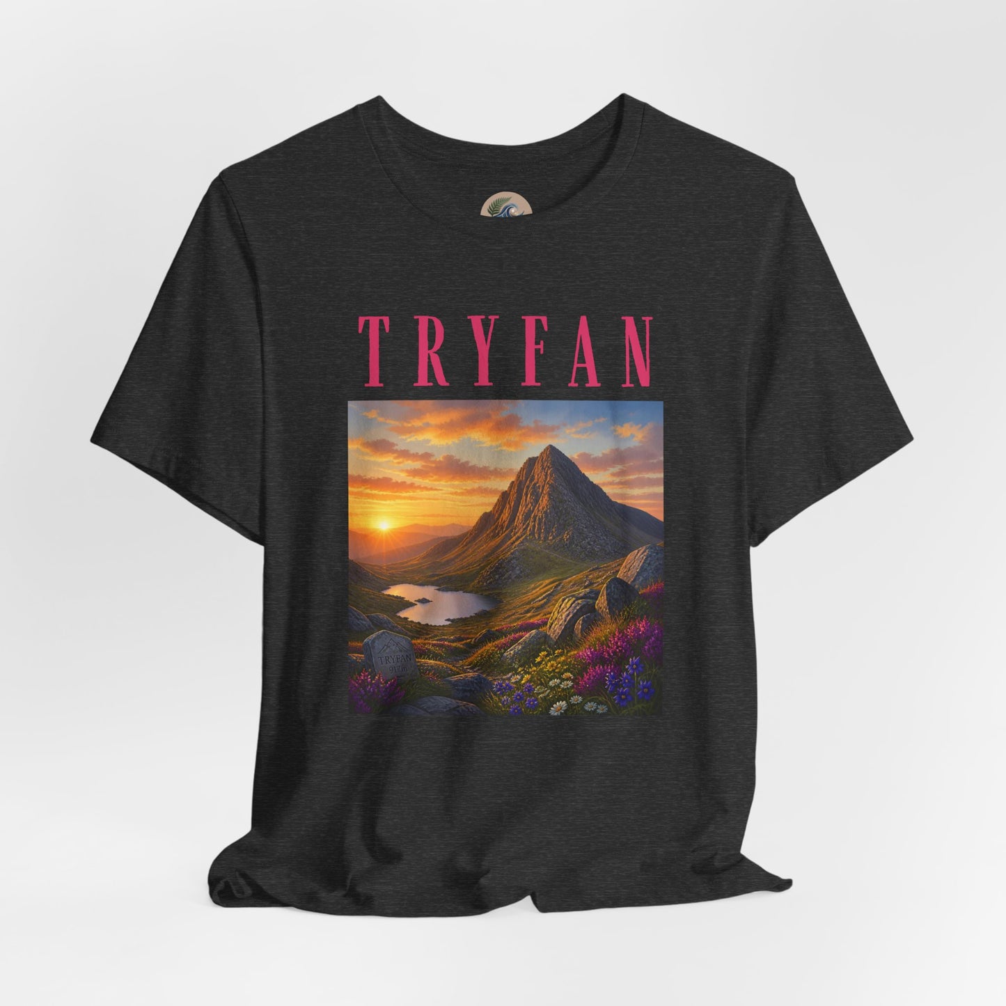 Tryfan Mountain Tee — Scenic Sunset Landscape T‑Shirt