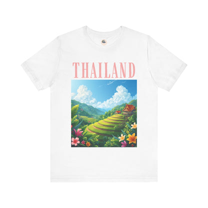 Thailand Scenic Tee — Tropical Rice Terrace Graphic T-Shirt