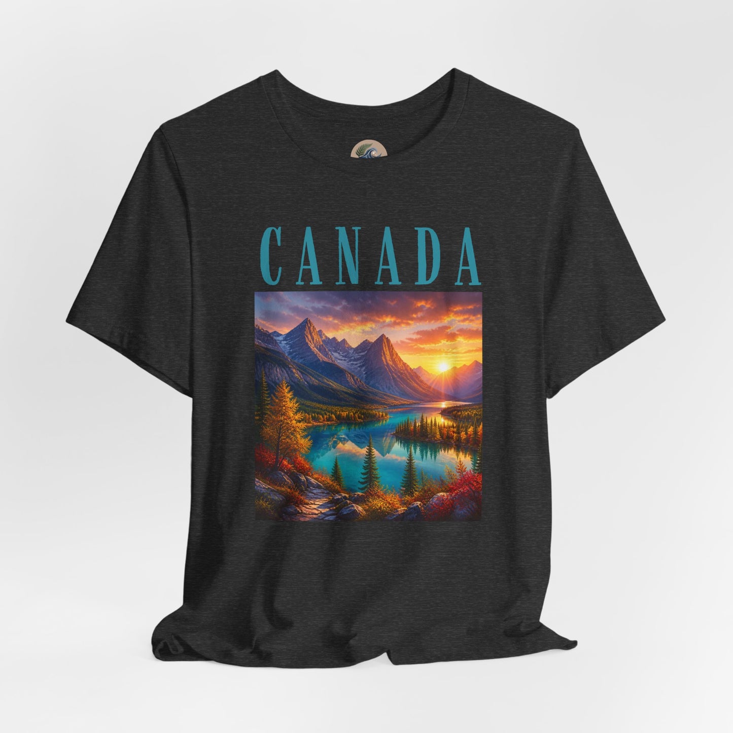 Canada Banff Scenic Mountain Tee — Sunrise Lake Landscape T‑Shirt