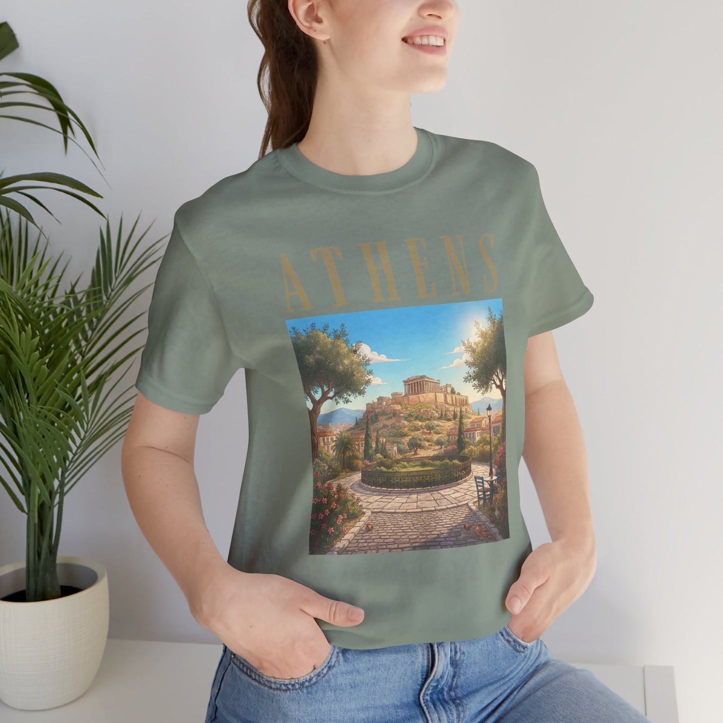 Athens Scenic Tee — Vintage Acropolis Travel T‑Shirt