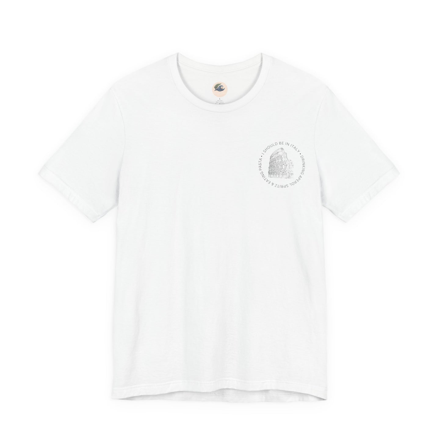 Aperol & Pasta Italy Tee — Minimalist Vintage Liberty Graphic T-Shirt