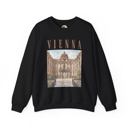 Vienna Palace Crewneck Sweatshirt — Vintage Vienna Travel Sweatshirt