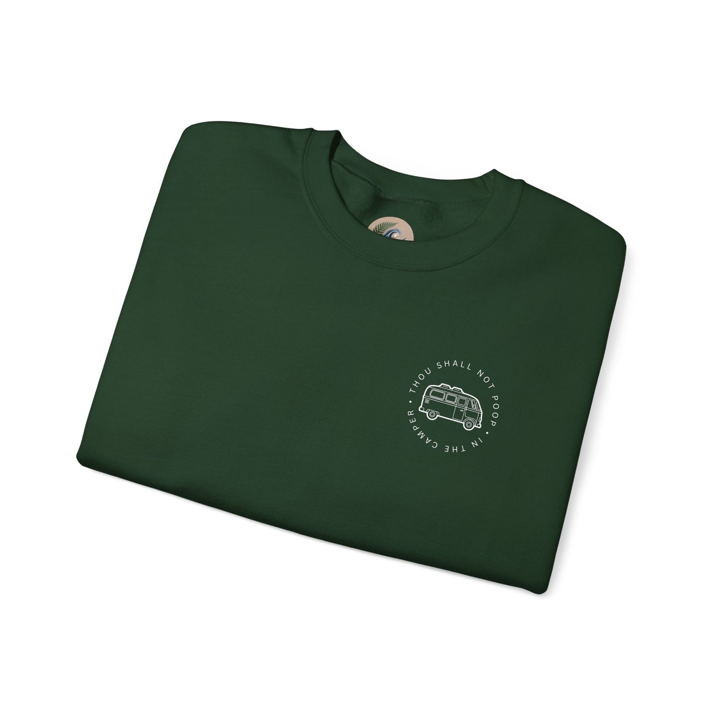 Cozy Camper Crewneck Sweatshirt — Van Life Humour Chest Graphic