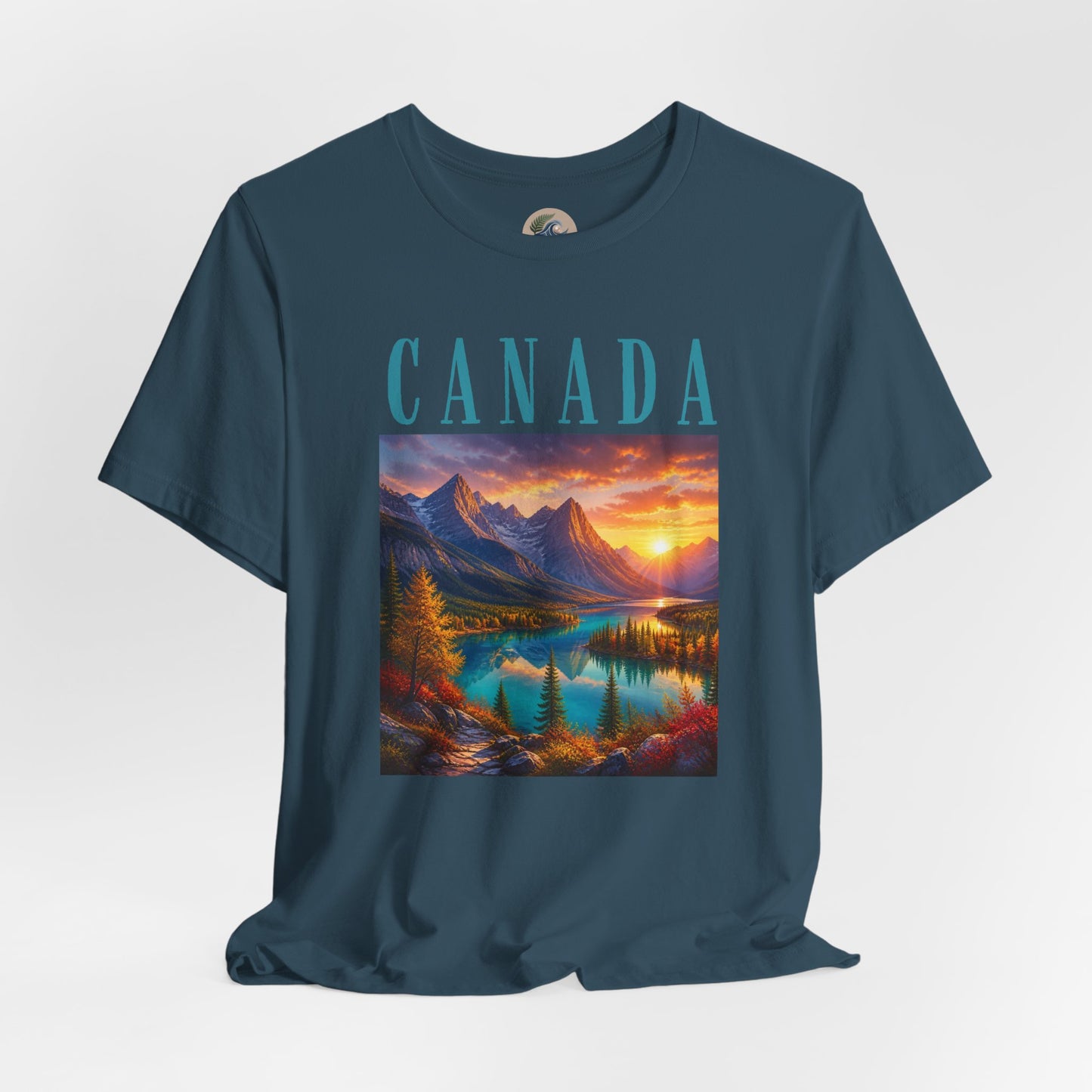 Canada Banff Scenic Mountain Tee — Sunrise Lake Landscape T‑Shirt