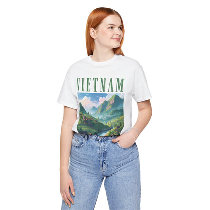Vietnam Scenic Tee — Vintage Mountain River Travel T-Shirt
