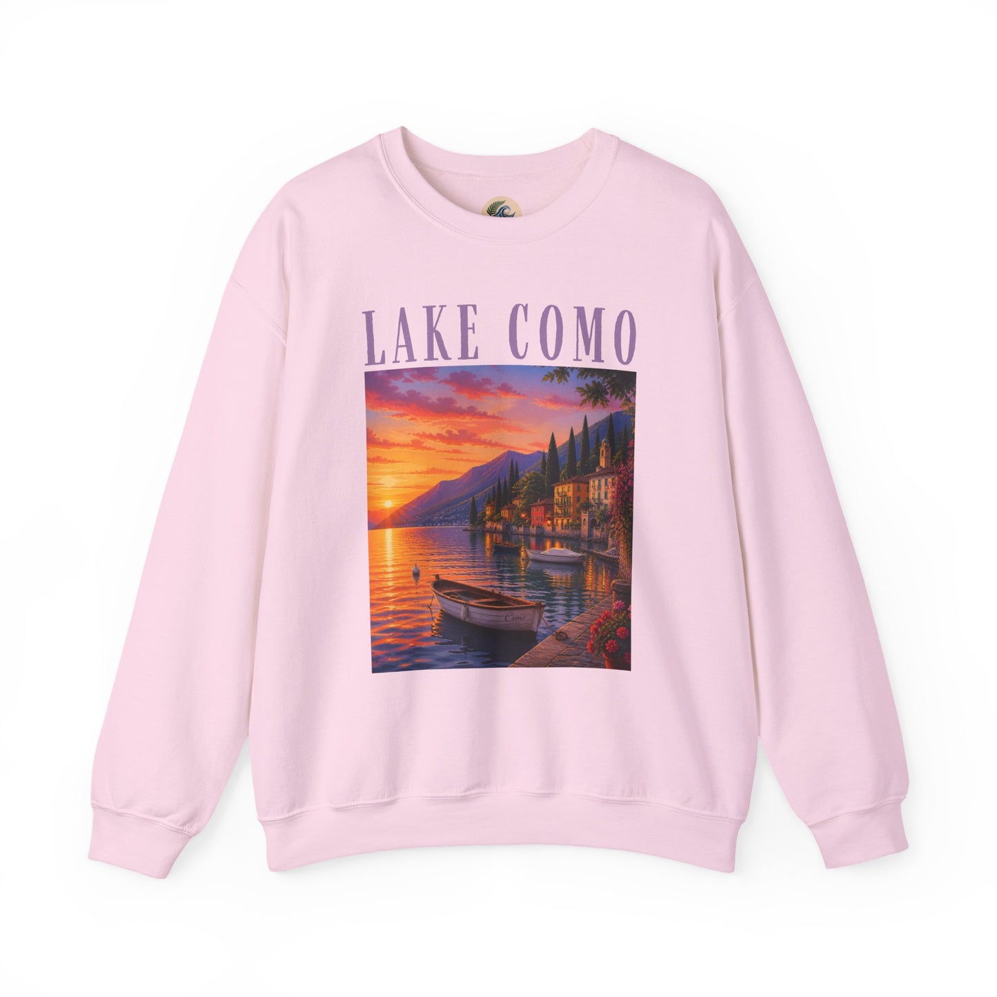 Lake Como Sunset Crewneck Sweatshirt
