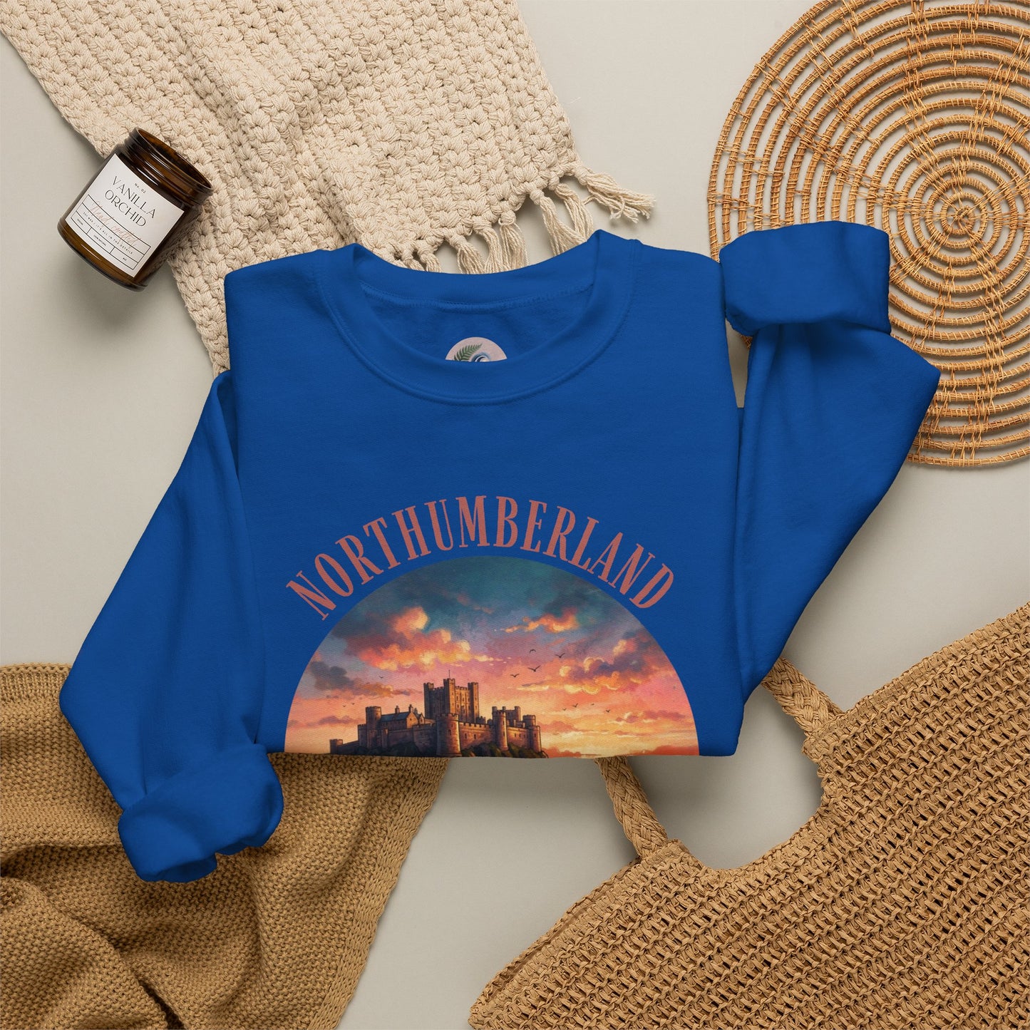 Northumberland Castle Sweatshirt — Scenic Sunset Crewneck