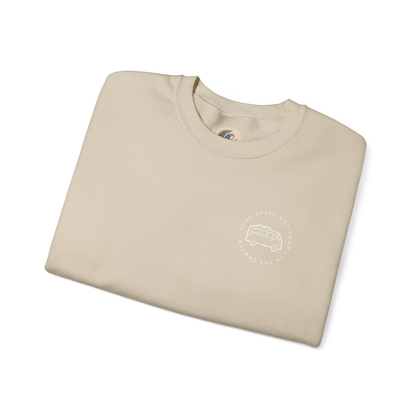 Cozy Camper Crewneck Sweatshirt — Van Life Humour Chest Graphic