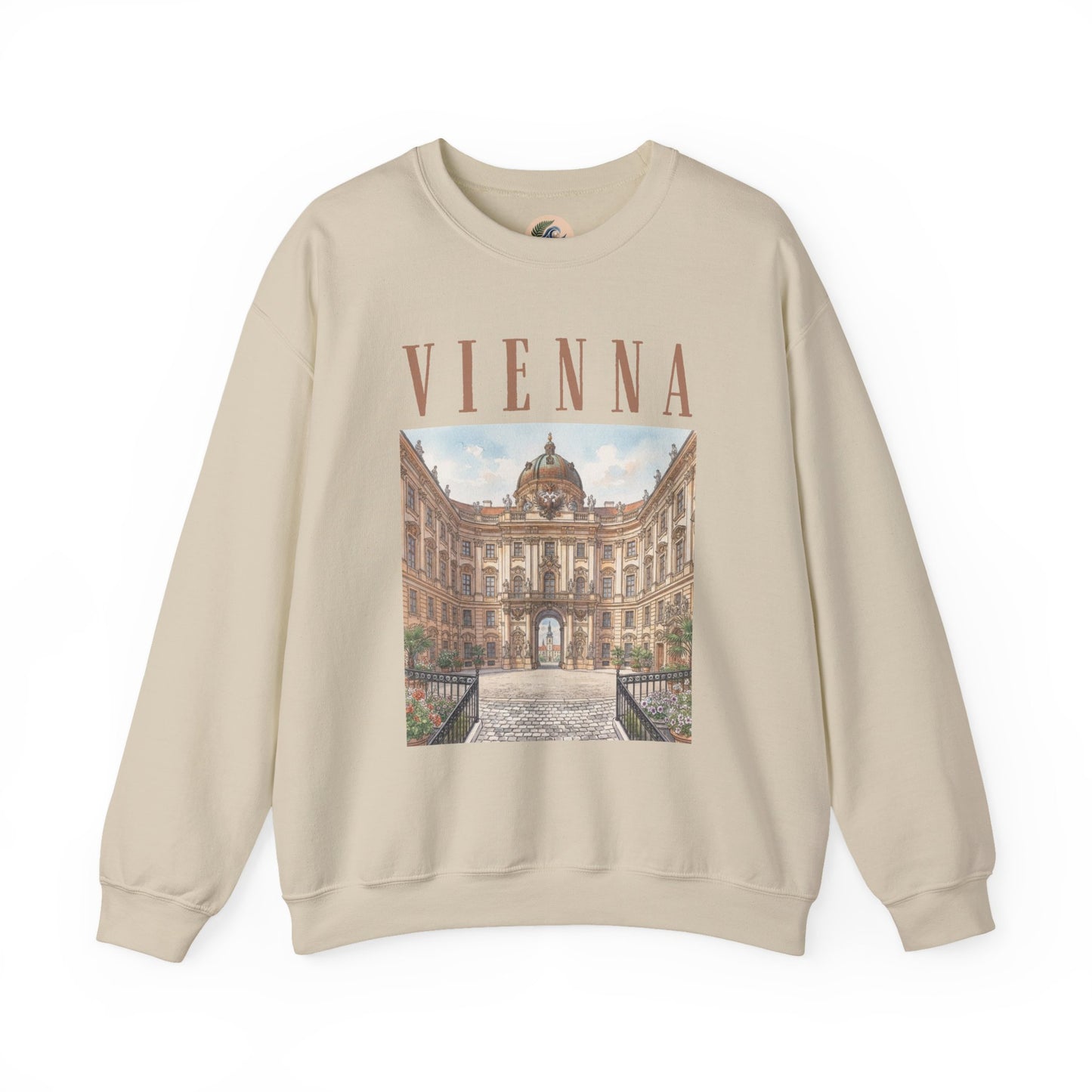 Vienna Palace Crewneck Sweatshirt — Vintage Vienna Travel Sweatshirt