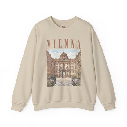 Vienna Palace Crewneck Sweatshirt — Vintage Vienna Travel Sweatshirt