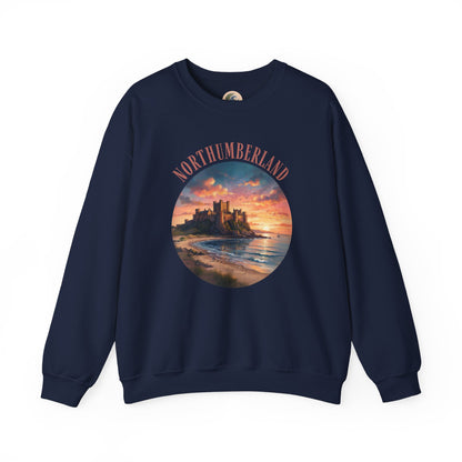 Northumberland Castle Sweatshirt — Scenic Sunset Crewneck