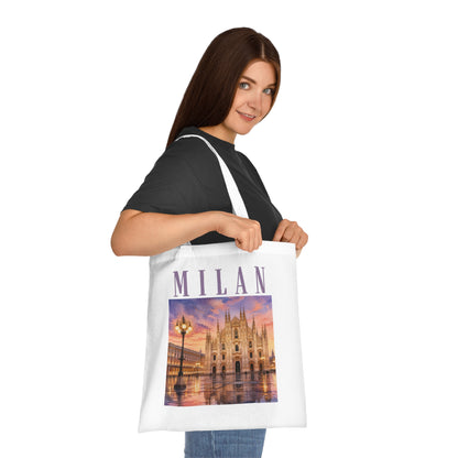 Milan Cathedral Tote Bag – Scenic Duomo Travel Cotton Tote