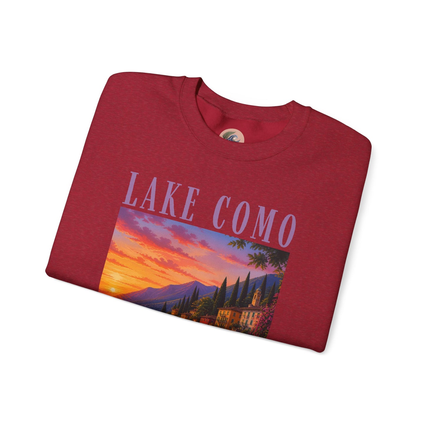 Lake Como Sunset Crewneck Sweatshirt