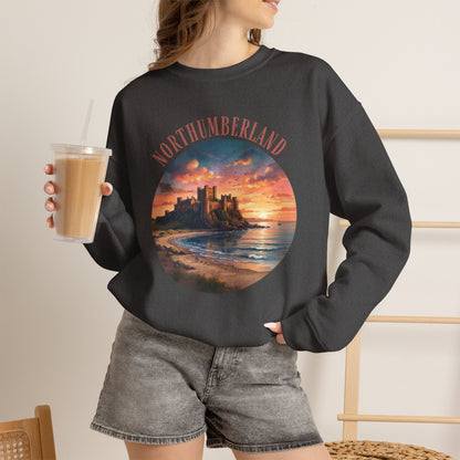 Northumberland Castle Sweatshirt — Scenic Sunset Crewneck