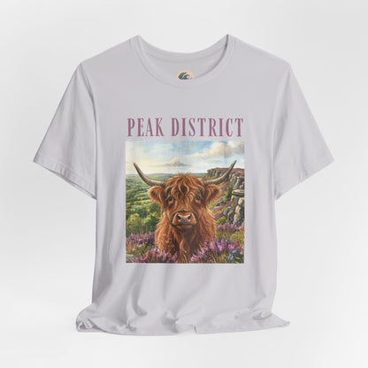 Peak District Highland Cow T‑Shirt