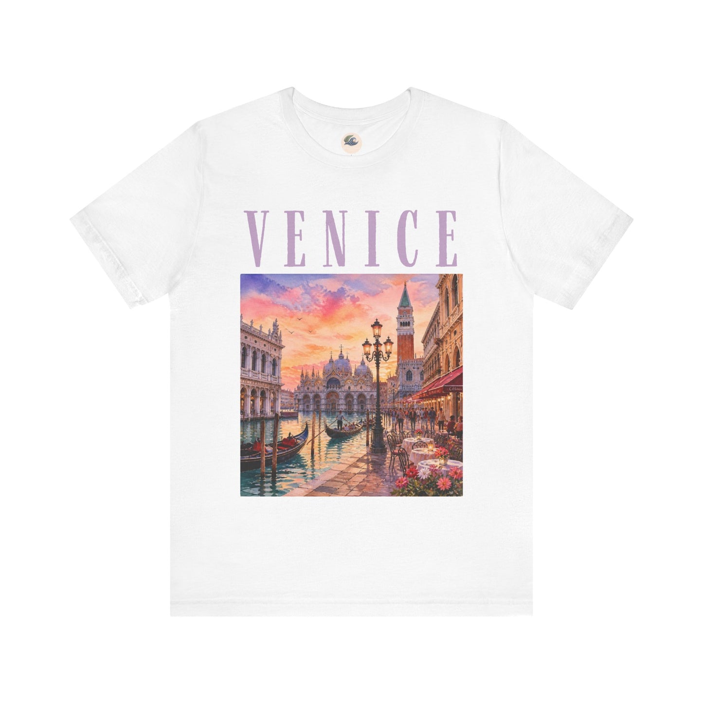 Venice Sunset Graphic Tee — Venice Italy Scenic T-Shirt