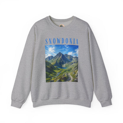 Glyderau Landscape - Snowdonia Mountain Crewneck Sweatshirt