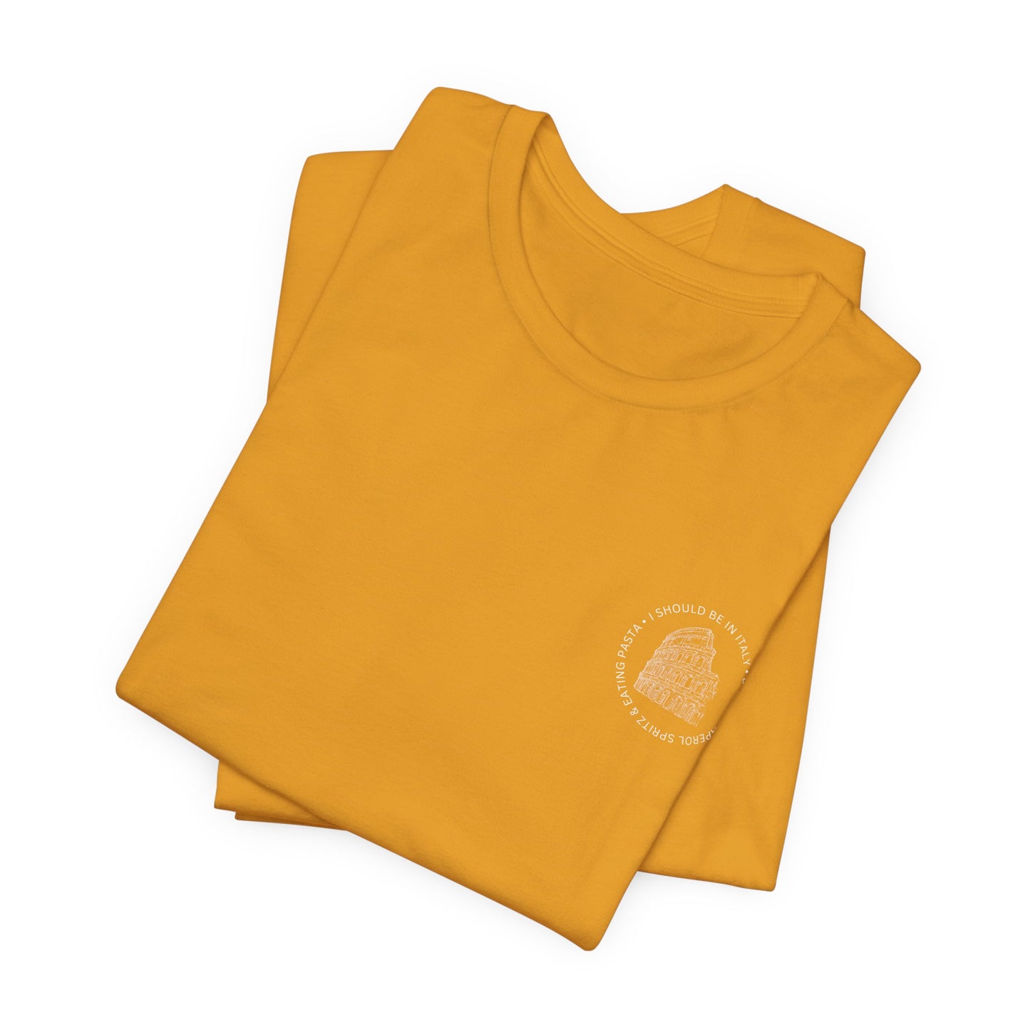 Aperol & Pasta Italy Tee — Minimalist Vintage Liberty Graphic T-Shirt