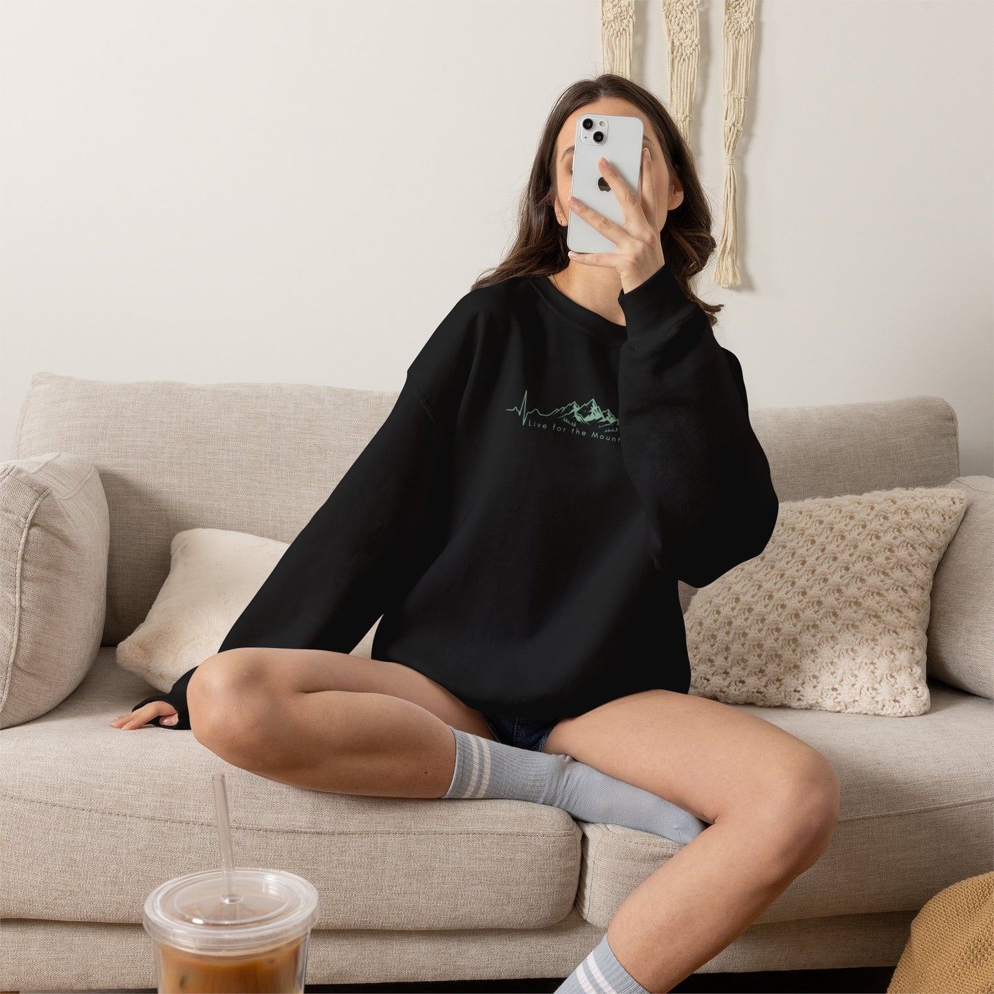 Mountain Heartbeat Crewneck Sweatshirt