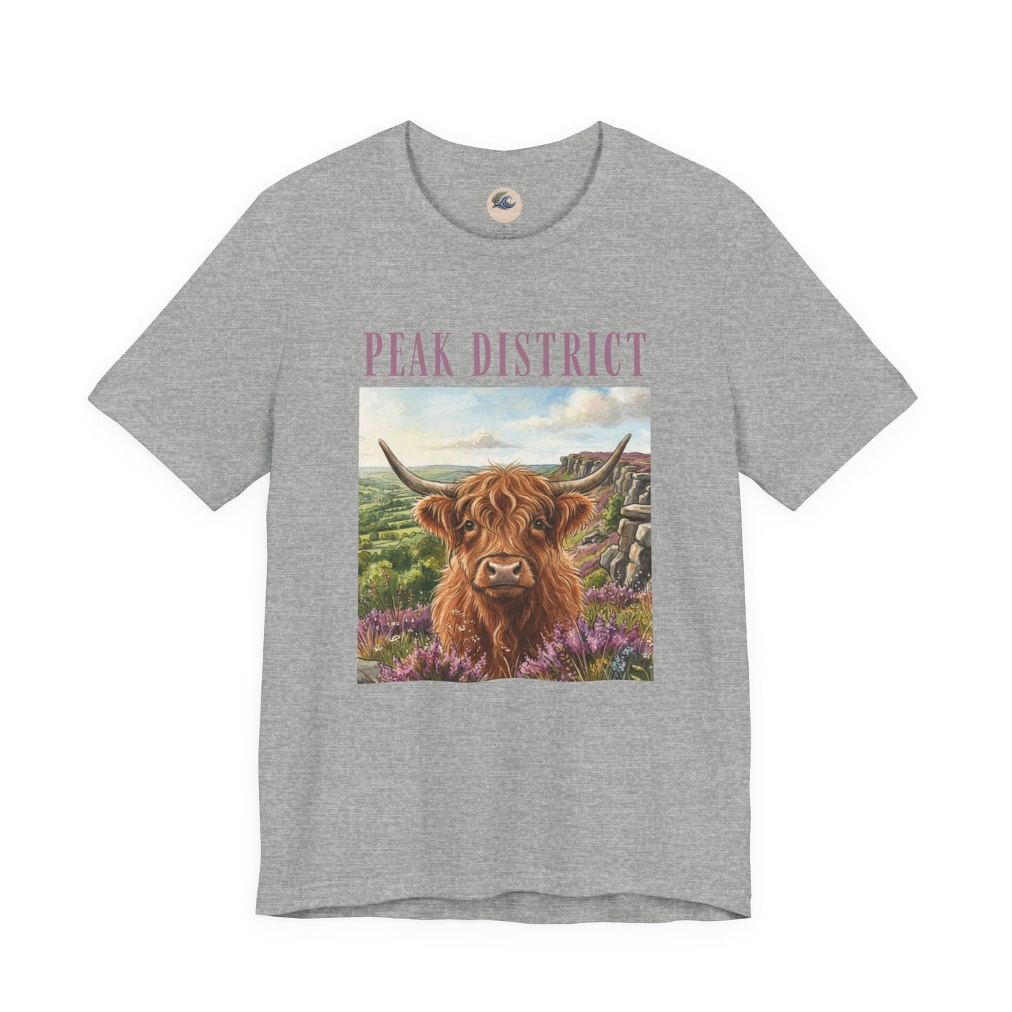 Peak District Highland Cow T‑Shirt