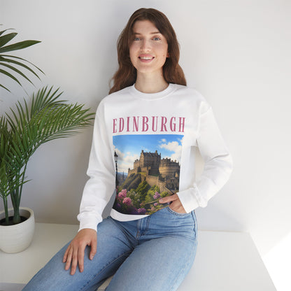 Edinburgh Castle Crewneck Sweatshirt — Scenic Scotland Travel Sweater