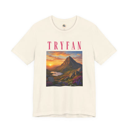 Tryfan Mountain Tee — Scenic Sunset Landscape T‑Shirt