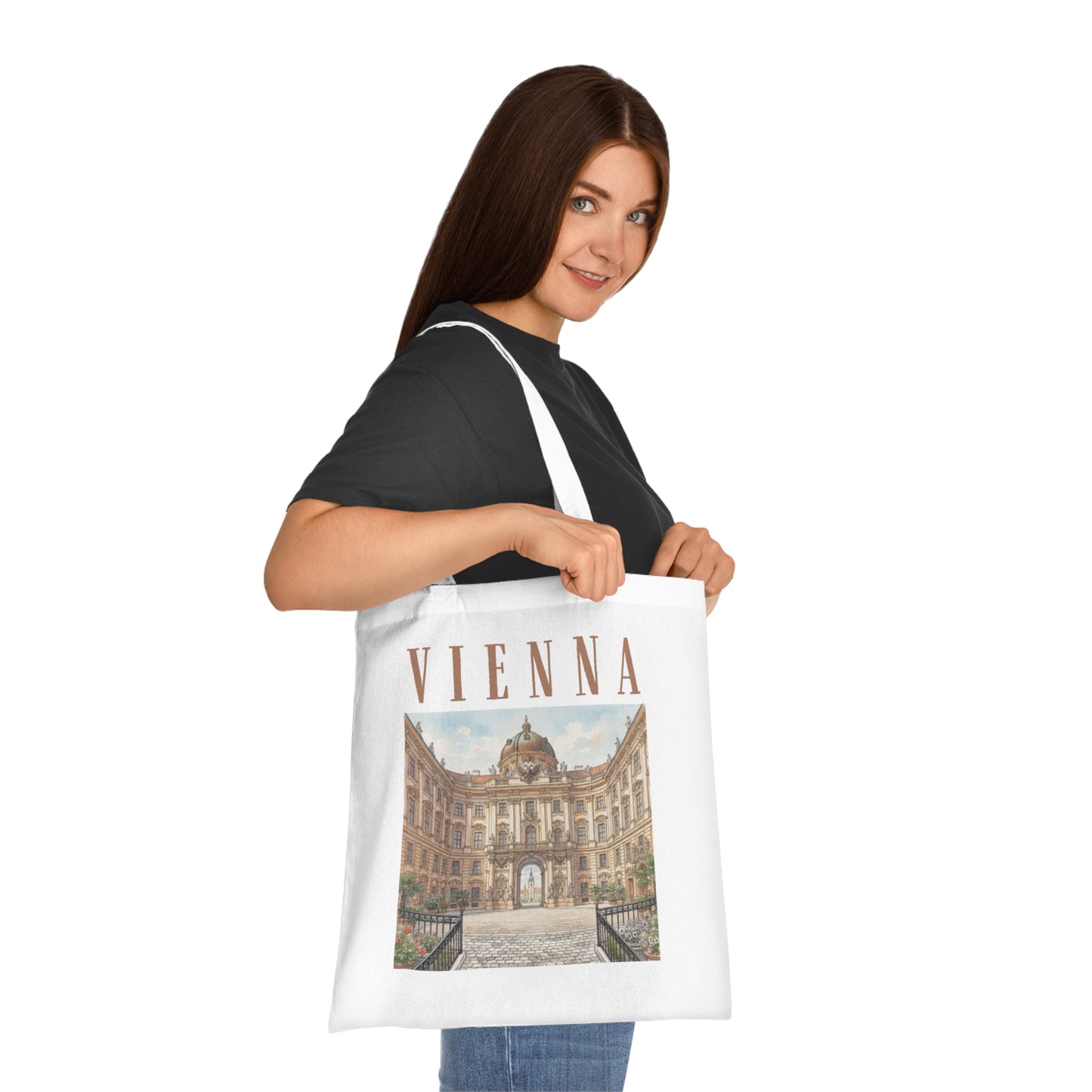 Vienna Architectural Photo Tote Bag – Vintage City Travel Souvenir
