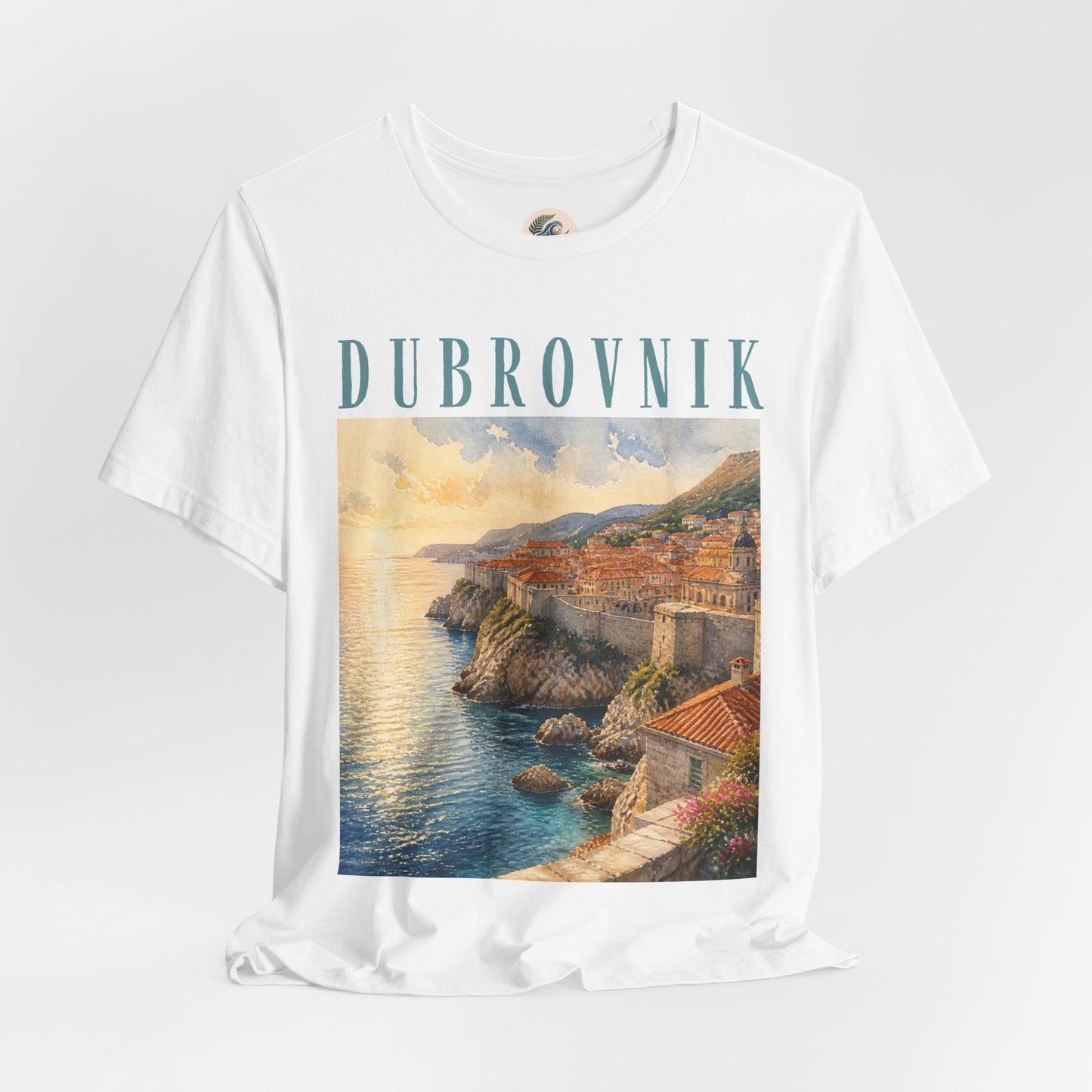 Dubrovnik Coastal Sunset T-Shirt — Vintage Travel Tee