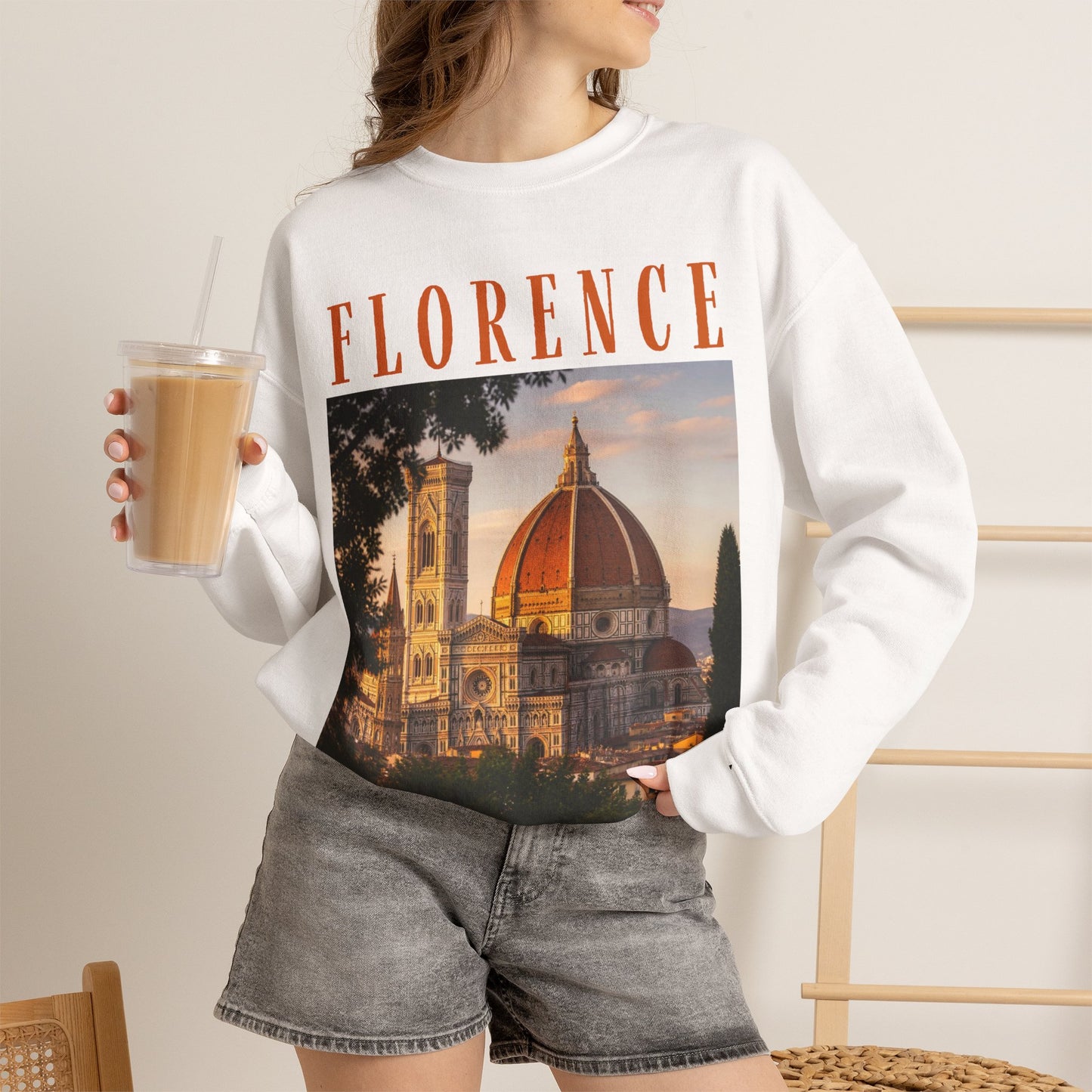 Florence Duomo Crewneck Sweatshirt – Vintage Travel Graphic