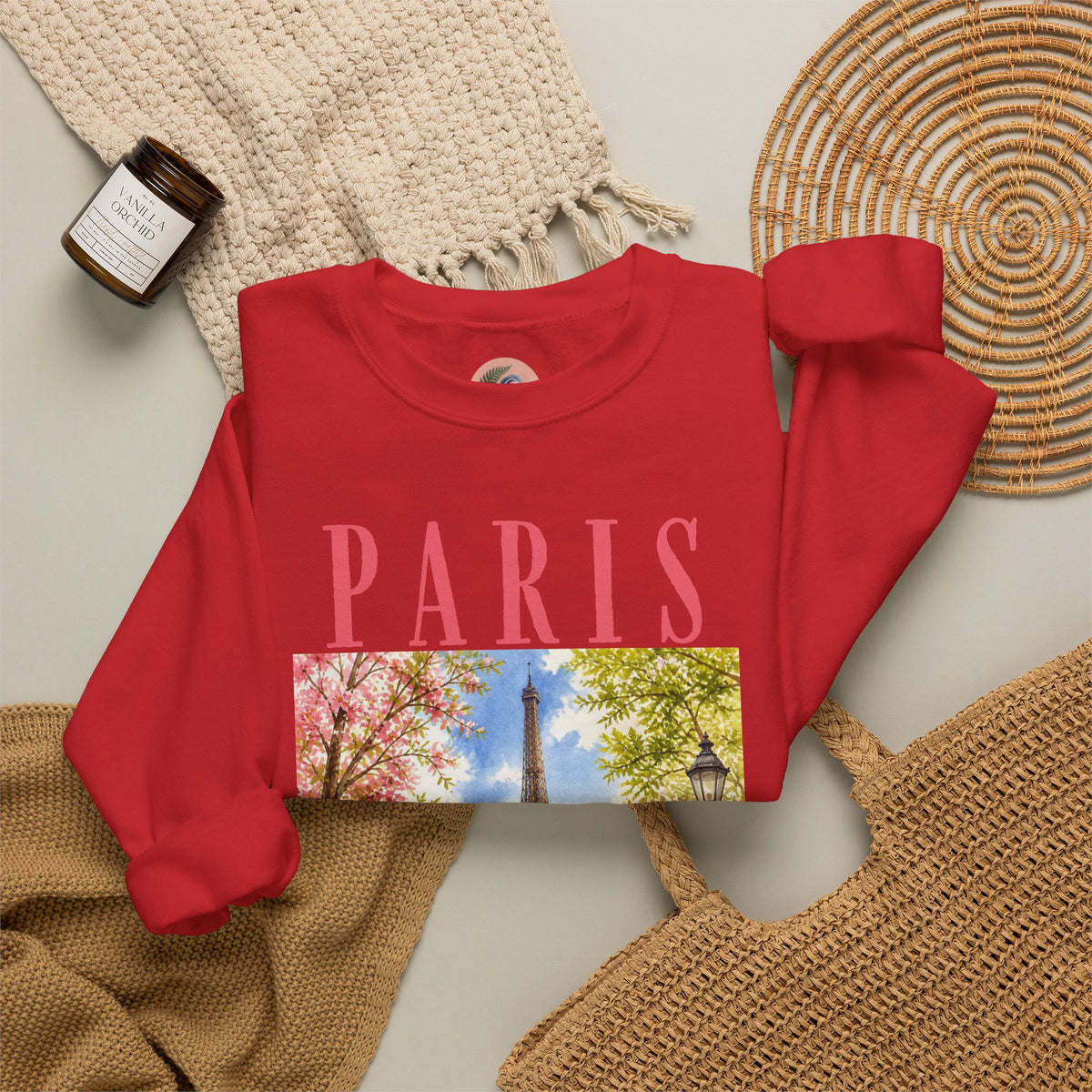 Paris Floral Eiffel Sweatshirt